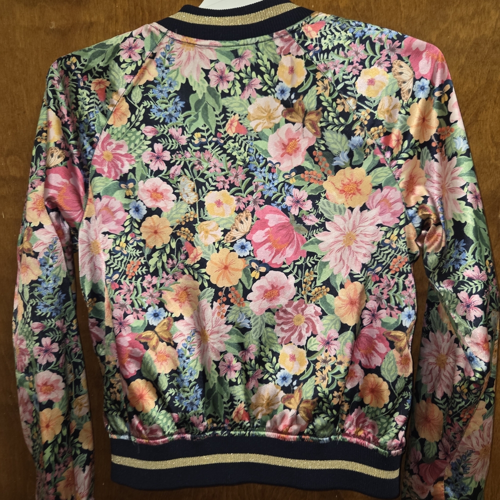 H&M Vibrant Floral Bomber Jacket - Picture 6 of 8